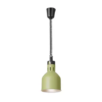 HENDI Verstelbare warmtelamp - cilindrisch - groen - aluminium - 70-150 cm snoer - Ø175xH250 mm