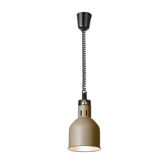 HENDI Warmtelamp verstelbaar cilindrisch, HENDI, Beige, 230V/250W, ⌀175x(H)250mm