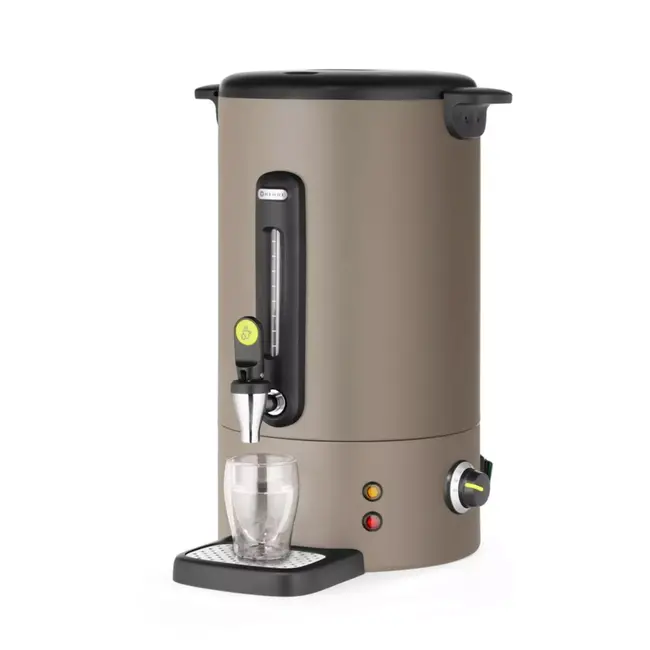 HENDI UNIQ - Warme dranken ketel - Non-drip kraan - 16L - Taupe - Roestvast staal