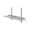 HENDI Wandplank verstelbaar, enkel, met 2 steunen, HENDI, 3 st., 1200x300x(H)600mm