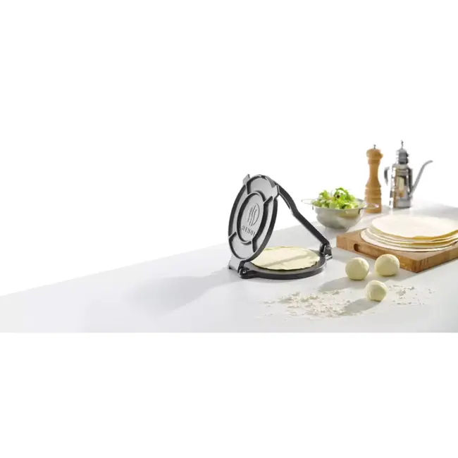 HENDI Gietijzeren tortillapers - Epoxycoating - 200 mm diameter - 255x200x110 mm