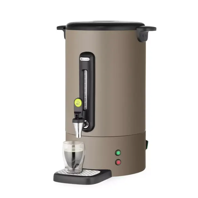 HENDI Percolator - roestvast staal - non-drip kraan - 14L - taupe - automatisch warmhouden