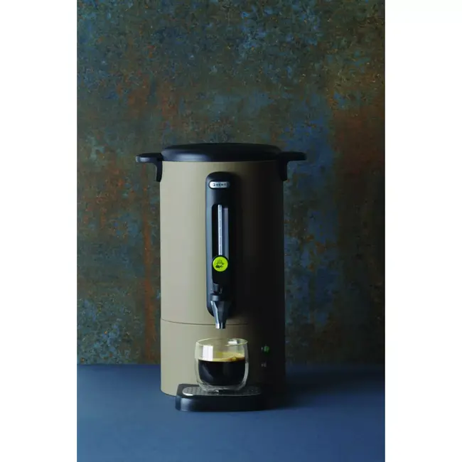 HENDI Percolator - roestvast staal - non-drip kraan - 14L - taupe - automatisch warmhouden