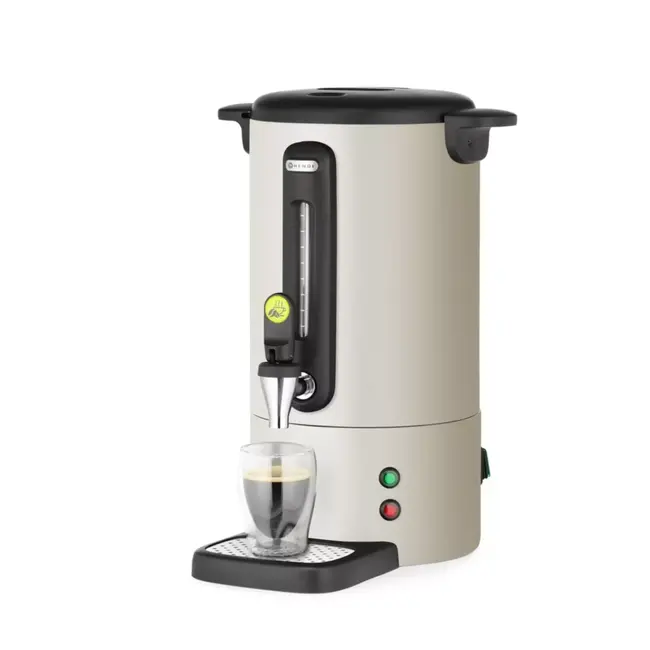 HENDI Percolator - Warme dranken - Roestvast staal - Non-drip kraan - 14L - Lichtgrijs
