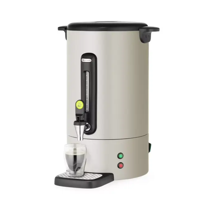 HENDI Percolator - Warme dranken - Roestvast staal - Non-drip kraan - 14L - Lichtgrijs