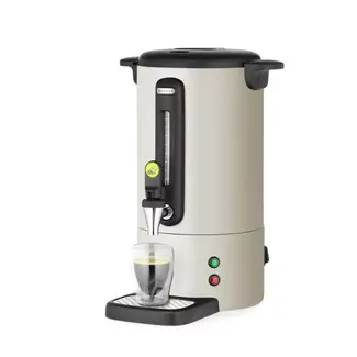 HENDI Percolator - roestvrij staal - non-drip kraan - 7L - lichtgrijs