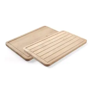HENDI Baguetteplank van beukenhout - groeven en ribbels - 530 x 325 mm