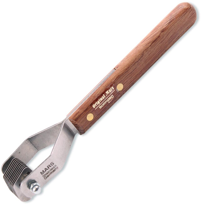 Mars Coat-King Uitdunkam voor Dieren – Mini Fijn – 1,5 mm – 10 Messen – FSC Houten Handvat