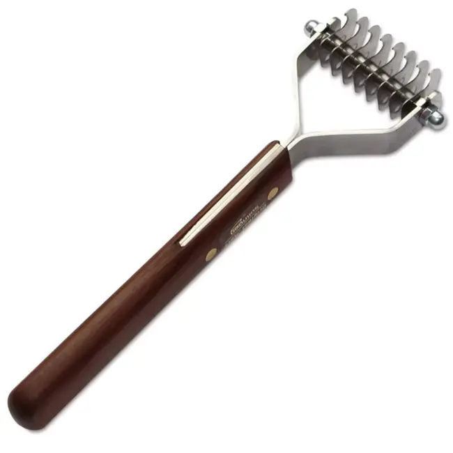 Mars Coat-King Uitdunkam voor Dierenvachten – Grof 5mm – 8 Messen – FSC Houten Handvat