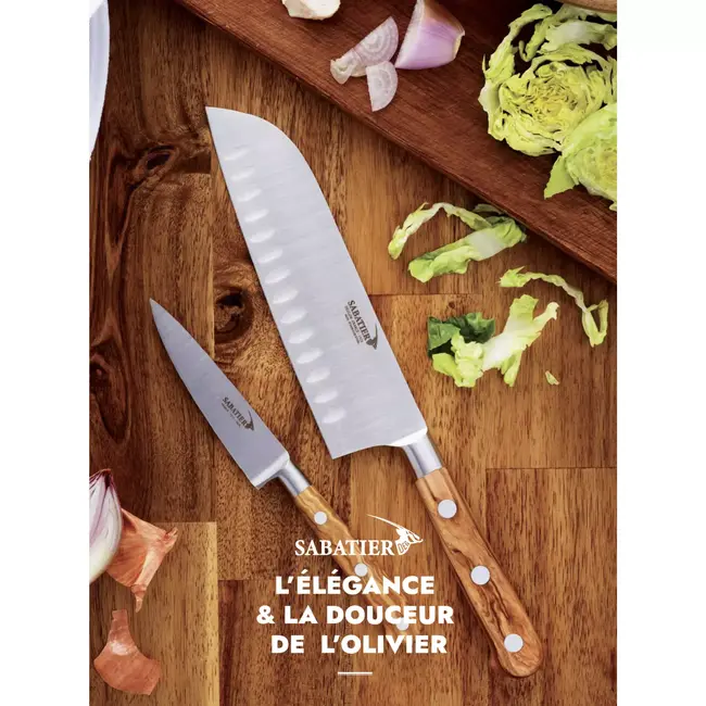 Déglon SABATIER DEG® OLIVIER – 3-delige Set – Olijfhout & Gesmeed