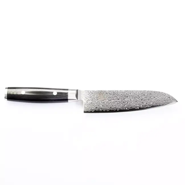 Yaxell Ran Santoku Koksmes 16,5 cm – 69 Lagen Damaststaal – VG10 Staal – 61 HRC – Canvas-Micarta Heft