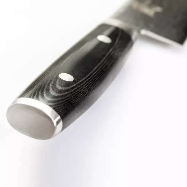 Yaxell Ran Santoku Koksmes 16,5 cm – 69 Lagen Damaststaal – VG10 Staal – 61 HRC – Canvas-Micarta Heft