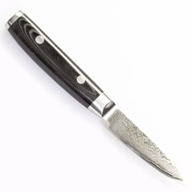 Yaxell Ran Schilmes 8 cm – 69 Lagen Damaststaal – VG10 Staal – 61 HRC – Canvas-Micarta Heft