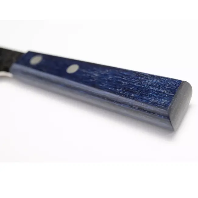 Yaxell BLUE BREEZE Universeelmes – 12 cm – MOVAX Staal – Gehamerde Afwerking – Blauw Pakkahout