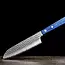 Yaxell BLUE BREEZE Santokumes – 16,5 cm – MOVAX Staal – Blauw Pakkahout – Japans Mes