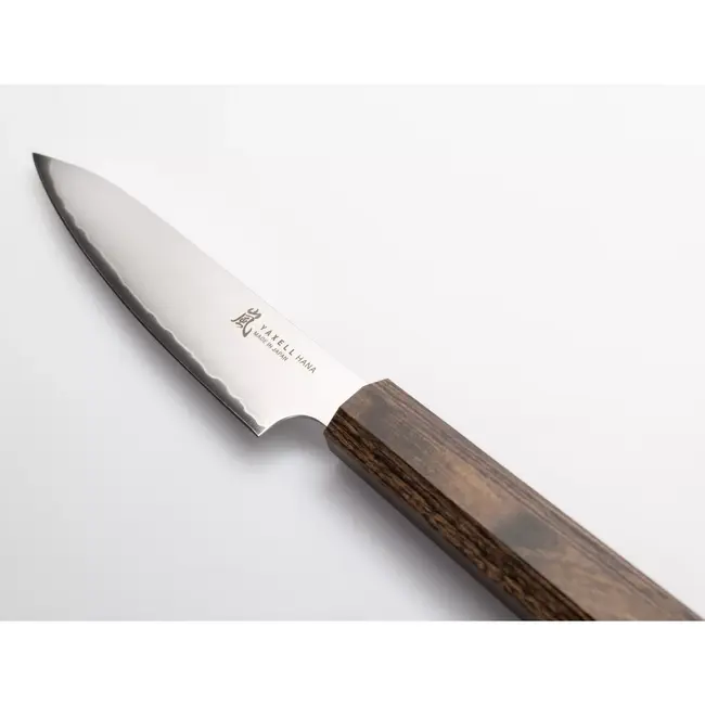 Yaxell Hana Universeelmes 12 cm – 3 Lagen Damaststaal – Movax Staal – Pakka Wood Heft