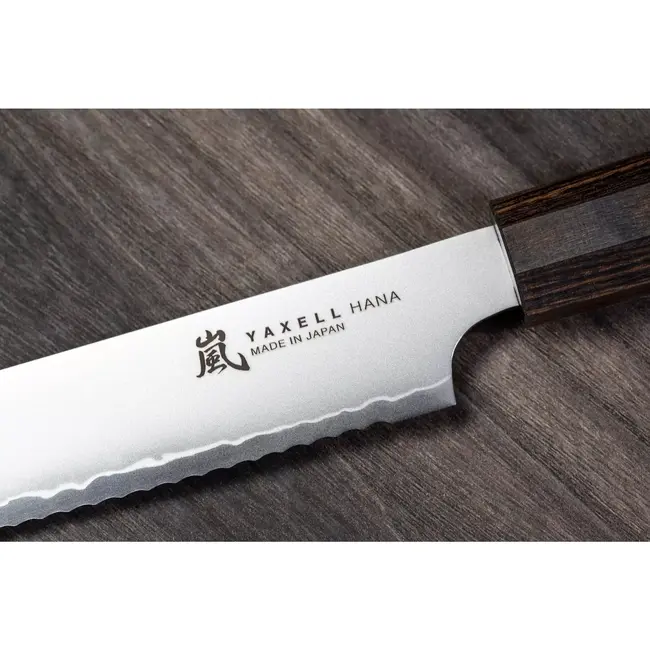 Yaxell Hana 23 cm Broodmes - MOVAX Staal 58 HRC - Japans Gekarteld Mes