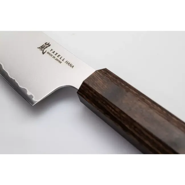 Yaxell Hana Santokumes 12,5 cm – 3 Lagen Damaststaal – Movax Staal – Pakka Wood Heft