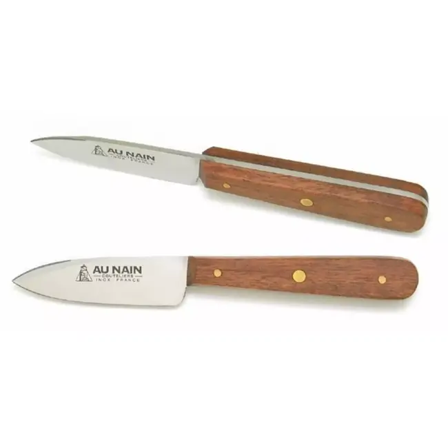 Au Nain Dajoux Oestermes – 8 cm Roestvrijstaal – Palissander Handvat