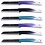 Solingen Kartelmes – Tomatenmes met Kartel – RVS – 19 cm met Blade Cover – Bi-Color Mix – 6 stuks