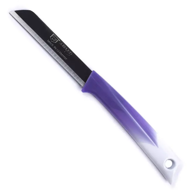 Solingen Kartelmes – Tomatenmes met Kartel – RVS – 19 cm met Blade Cover – Bi-Color Mix – 6 stuks