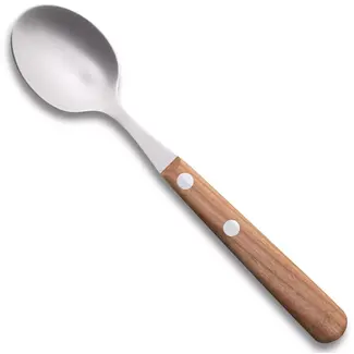 Robert Herder Theelepel – Buckels – RVS – Lemmet 15 cm – Heft Kersenhout