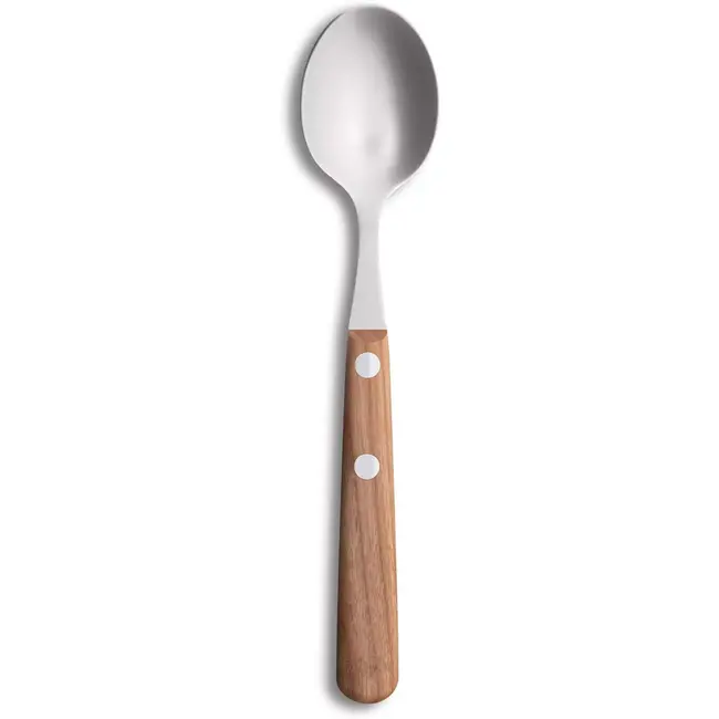 Robert Herder Theelepel – Buckels – RVS – Lemmet 15 cm – Heft Kersenhout