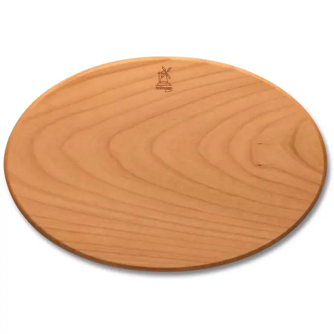 Robert Herder Windmühlenmesser Ovale Snijplank – 24,5x16,5 cm – Massief Kersenhout – Duurzaam Keukengerei
