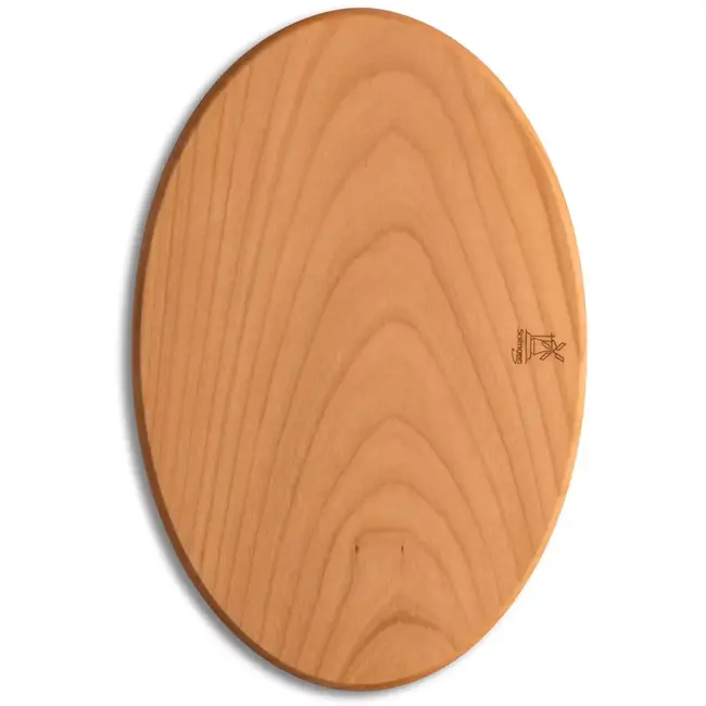 Robert Herder Windmühlenmesser Ovale Snijplank – 24,5x16,5 cm – Massief Kersenhout – Duurzaam Keukengerei