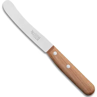 Robert Herder Ontbijtmes – Mini Buckels – RVS – Lemmet 100 mm – Heft Kersenhout