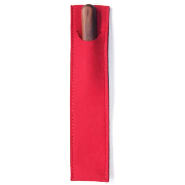 Robert Herder Windmühlenmesser Messer-Etui van Rood Wollen Vilt – 240x55x2 mm
