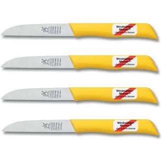 Robert Herder Molenmes – Schilmesje – Klassiker 1966 – Recht Lemmet 85 mm – RVS – Kunststof Heft – Geel – 4 stuks Robert Herder Molenmes – Schilmesje – Klassiker 1966 – Recht Lemmet 85 mm – RVS – Kunststof Heft – Geel – 4 stuks