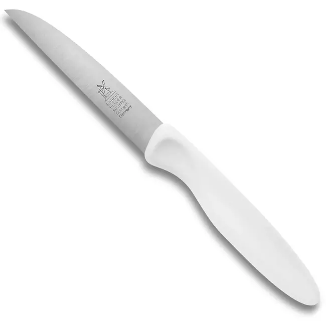 Robert Herder Molenmes – Schilmesje – Klassiker 1972 – RVS – Recht – Lemmet 85 mm – Kunststof Heft – Wit