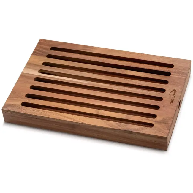 Déglon Broodplank met kruimelvanger – acaciahout – natuurlijk en praktisch – 41,2x22,8 cm