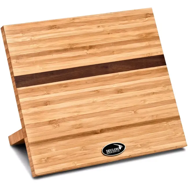 Déglon Magnetisch messenblok – Bamboe met walnoot – Opslag voor 6 messen – Duurzaam en stijlvol ontwerp