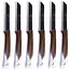Solingen Kartelmes – Tomatenmes met Kartel – RVS – 19 cm met Blade Cover – Bi-Color Goud met Wit – 6 stuks