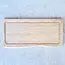 HOCHO Snijplank Fala – Essenhout Raw – 450x250x23 mm – Met Voetjes – Golvende Vorm