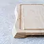 HOCHO Snijplank Fala – Essenhout Raw – 450x250x23 mm – Met Voetjes – Golvende Vorm