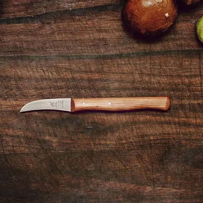 Robert Herder Molenmes – Schilmesje – Tourneermesje – RVS – Krom – Lemmet 60 mm – Heft Beukenhout