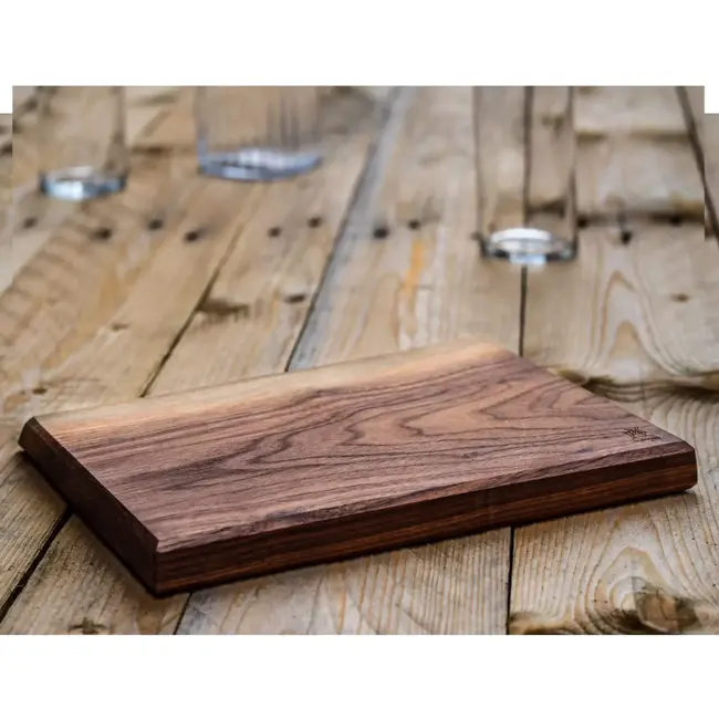 Robert Herder Windmühlenmesser Vrijvorm Snijplank – Walnotenhout – 27x20 cm – Uniek en Natuurlijk