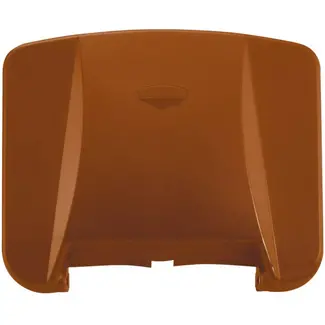 HENDI Deksel voor afvalbak - polypropyleen - hygienische afsluiting - 50,5 x 41,5 cm - bruin