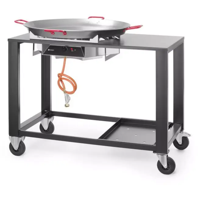 HENDI Fiesta XL - Gasbarbecue - Paella & Showcooking - Ø 800 mm - Mobiel & Veilig