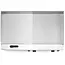HENDI Bakplaat, half vlak, half geribbeld, Budget Line, 400V/4400W, 720x460x(H)241mm Bakplaat, half vlak, half geribbeld