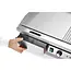 HENDI Bakplaat, half vlak, half geribbeld, Budget Line, 400V/4400W, 720x460x(H)241mm Bakplaat, half vlak, half geribbeld