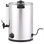 HENDI Warme drankenketel - rvs - enkelwandig - 20 liter - warmhouden en koken - 41,5x38,2x48 cm - zilver - voor gluhwein en thee