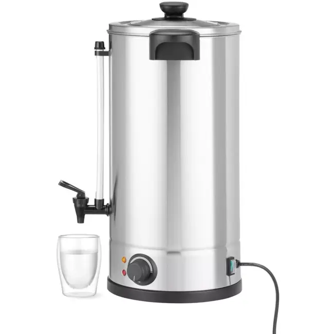 HENDI Warme drankenketel - rvs - enkelwandig - 20 liter - warmhouden en koken - 41,5x38,2x48 cm - zilver - voor gluhwein en thee