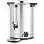 HENDI warme drankenketel - rvs dubbelwandig - 17 liter, thermostaat 30-100 graden, lekbak - 41,5 x 38,2 x 48 cm - zilver - voor gluhwein, thee, horeca en buffet