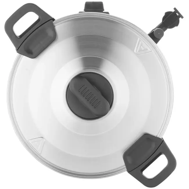 HENDI warme drankenketel - rvs dubbelwandig - 17 liter, thermostaat 30-100 graden, lekbak - 41,5 x 38,2 x 48 cm - zilver - voor gluhwein, thee, horeca en buffet