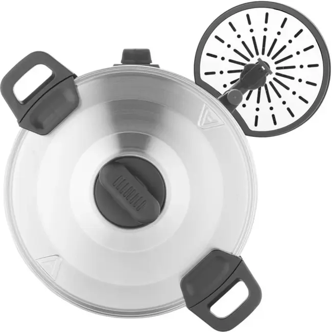 HENDI warme drankenketel - rvs dubbelwandig - 17 liter, thermostaat 30-100 graden, lekbak - 41,5 x 38,2 x 48 cm - zilver - voor gluhwein, thee, horeca en buffet