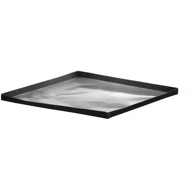 HENDI Ovenschaal vierkant - PTFE-kunststof - anti-aanbaklaag - 28x28x1,5 cm - zwart - voor hogesnelheidsovens, ideaal voor friet en snacks